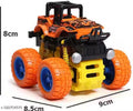 PACK OF 2 PCS Monster Truck Friction Powered Cars Toys, 360 Degree Stunt 4wd Cars Push go Truck for Toddlers Kids Gift