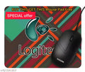 ivoomi Bold High Quality USB Wired Mouse for Laptop & Desktop & CCTV Camera ( Black ) With Free Mouse Pad