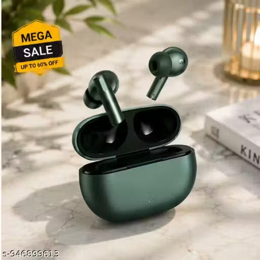 Buds Air 6 Wireless TWS Bluetooth Ear buds | High-Quality Sound | Long Battery Life | Touch Control Ear buds