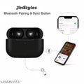 Black TWS Earbuds | Powerful Bass, Touch Control & Stable Connectivity