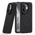 BINKSON Back Cover for Vivo T4 Pro 5G(BLACK) Soft Matte Silicone Mag-Safe Design (Mag-Safe Not Support) Camera Protection | Slim Fit Bumper Cover (BLACK)
