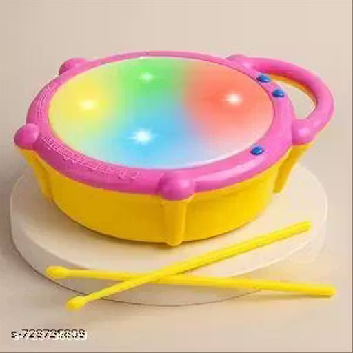 Musical Kids Drum Toy with Flash Lights & Sounds – Interactive Educational Toy for Toddlers (Ages 1+)