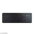 Portronics Bubble Pro Wireless Keyboard with Touchpad, Bluetooth & 2.4 GHz Dual Connectivity, Noiseless Keys, Connect Upto 2 Devices, Spill-Resistant Design (Black)