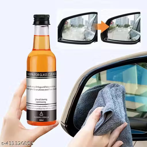 Powerful Windshield Cleaner & Oil Film Remover for Both Home and Car Use 100ml