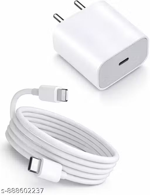 20W Fast Charger for iPhone USB C Power Adapter Fast Charging Wall Charger Compatible with iPhone All Models iPad AirPods Compact Lightweight Travel Charger White Durable Build