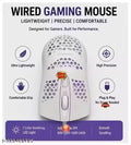 Wired Gaming Mouse for PC & Laptop Gamers, Lightweight Honeycomb Design with High Precision Sensor,