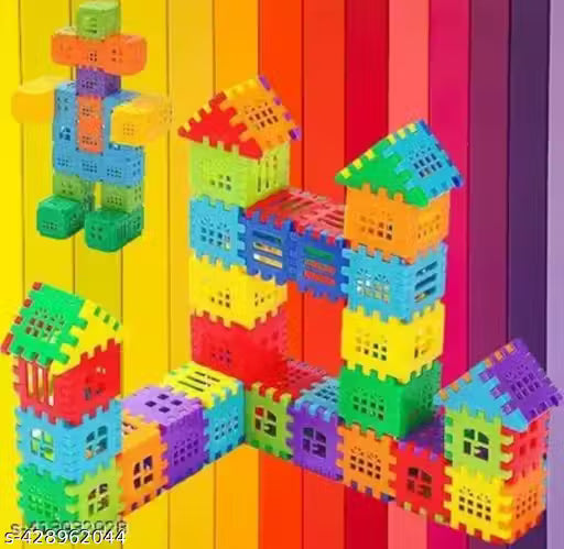Ankirant 80+ Pics Hight Quality Home House Block Set for kids Educational Puzzles Block Building Sets toys