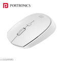 Portronics Toad 23 Wireless Optical Mouse with 2.4GHz, USB Nano Dongle, Optical Orientation, Click Wheel, Adjustable DPI(White)