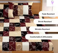 Super Soft Glace Cotton All Round Elastic Fitted Double Bed Bedsheet with 2 Pillow Covers-72x78x8 Inches-fiteed_Double