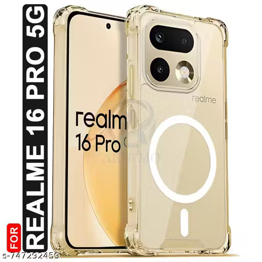 AESTMO Realme 16 Pro Back Cover | 360° Protection | Crystal Clear Hard Back Transparent