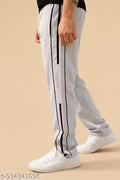Men Stylish Double Stripe Track Pant | polyester Casual Sports Lower for Men