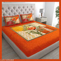 RAJASTHANI 100% JAIPURI COTTON DOUBLE BEDSHEET WITH 2 PILLOW COVER