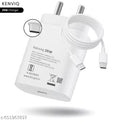 Kenviq 25W USB Type-C Charger for Compatible With Sam-sung Devices, with Type-C to C USB Cable, White