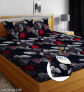 All Around Fitted Elastic Cotton Single/Double/King Size Bedsheet With 2 Pillow Covers