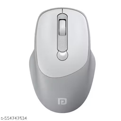 Portronics Toad 7 Wireless Mouse, Bluetooth 5.3V & 2.4 GHz Wireless, Adjust Sensitivity Upto 3200 DPI, Rechargeable Built in Battery(White)