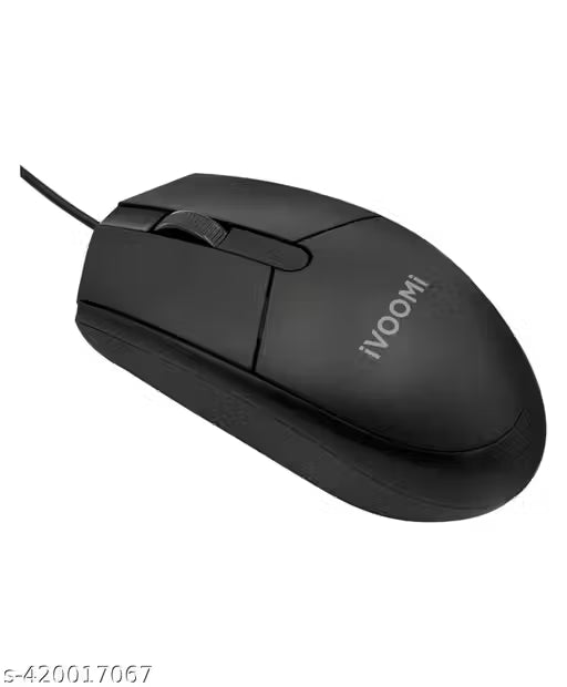 IVOOMI PRIDE USB Wired Optical Mouse ( Black Color)