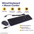 E9 Wired Keyboard & Mouse Combo (LWC-003) Wired Keyboard + Mouse Combo – Full Size USB (LWC-003) Keyboard and mouse combo