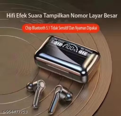 Under 200 Under 300 Under 500 M19 Wireless Earbuds | TWS 5.3 | Emergencyy PowerBank & Torch | Digital Display Touch Bluetooth