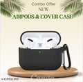 Airpod Pro with Silicon Case Cover True Wireless Bluetooth Earphones with 3 Hours of Playtime & Compatible for all Smartphones (White) |