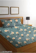 GLACE COTTON DOUBLE BED BEDSHEET PACK OF 1 WITH 2 PILLOW COVERS