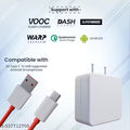 80W SUPERVOOC Fast Charger with Type-C Cable | 80W USB Charger for One Plu s, Realm e, Opp o, Redm i, Xiaom i, Poc o,