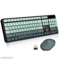 Portronics Key11 Combo Rechargeable Wireless Keyboard and Mouse Set, Bluetooth 5.3&2.4GHz Wireless,Type-C Fast Charging,Gradient Keys,