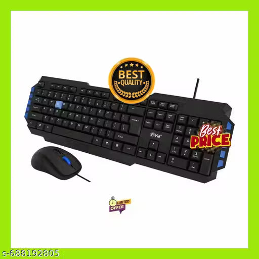 EVM WDKM 414 EVM Wired Keyboard Mouse Combo Wired Keyboard and Mouse Combo USB Keyboard Mouse Combo Keyboard Mouse Combo for PC Keyboard Mouse Combo for Computer