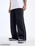 Trendy Trousers For Summer II 2 Pipping New Design II Gym Track Pant II For Men & Women