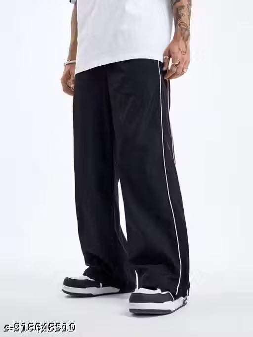 Trendy Trousers For Summer II 2 Pipping New Design II Gym Track Pant II For Men & Women