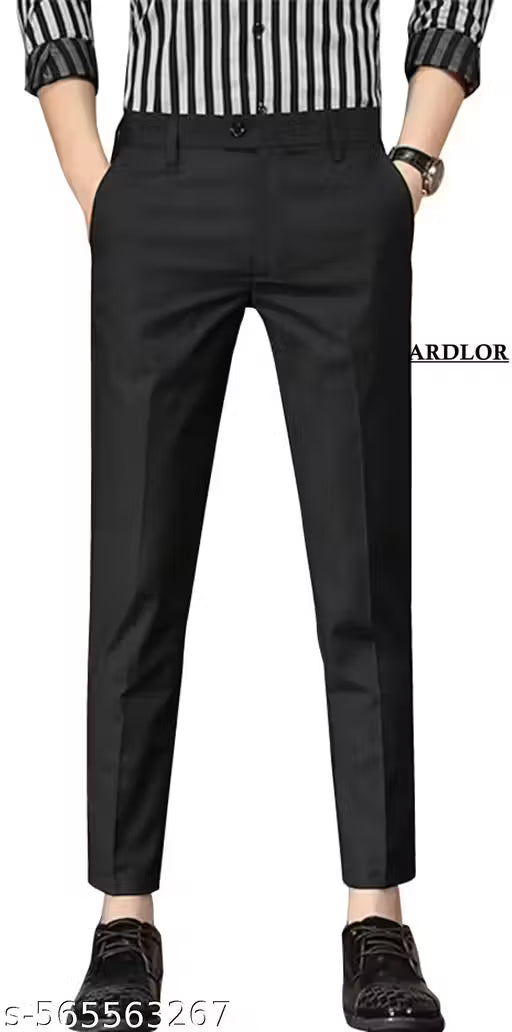 ARDLOR Formal Pant For Mens Black Trouser For Men's| Formal Trouser for Men | Casual Trouser for Men | Trouser | Pant