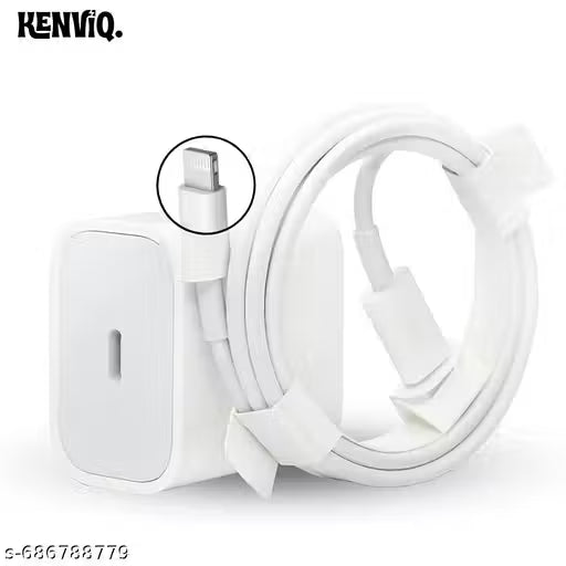 Kenviq 20W Super Fast Charger with Type C to i-Phone Lightning Usb Cable, Charging and Data Transfer Compatible with i-Phone