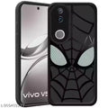 DimRe Premium Spider Design Back Cover for Vivo V50 5G | Shockproof Soft TPU Bumper | Slim Protective Mobile Case Cover with Camera Protection