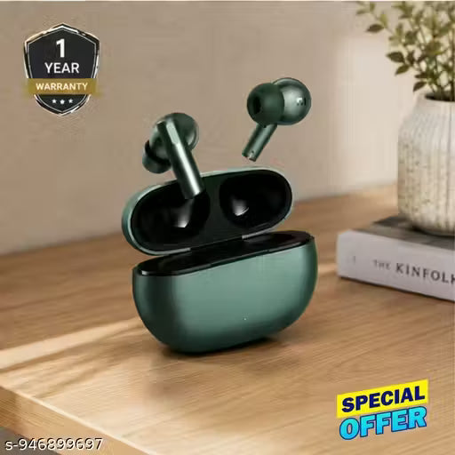 Buds Air 6 Wireless TWS Bluetooth Ear buds | High-Quality Sound | Long Battery Life | Touch Control Ear buds | Comfortable Fit | Bluetooth 5.3 Ear buds