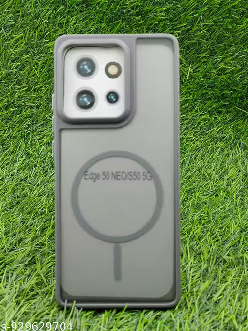 Back Cover for MOTO Edge 50 Neo 5G | Hard Case - Shockproof & Camera Protection | Translucent Smoke (Grey)