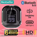 TWS Ultrapod Black Bluetooth Earbuds | High-Quality Sound | Long Battery Life | Touch Control Ear buds | Comfortable Fit | Bluetooth 5.1 Ear buds
