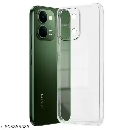 Sars Soft Silicon Protective Flixible TPU Back Case Cover for vivo T5x 5G - Transparent