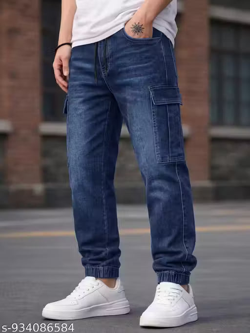 EYEBOGLER Men’s Tapered Fit Denim Jeans | Stylish Casual Jeans for Men