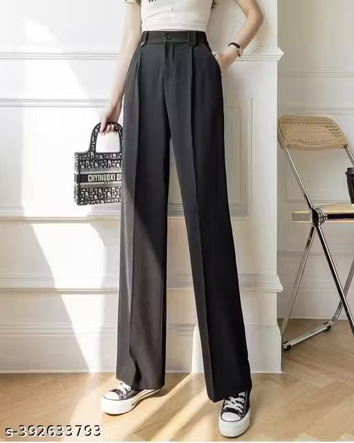 || TIGER STYLE|| SIMPLICITY STRAIGHT FIT WIDE LEG PROUSER FOR WOMEN'S ANG GIRL'S