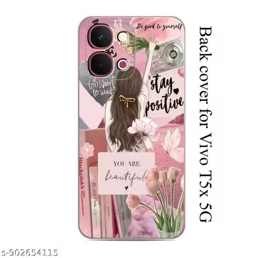 vivo T5x 5G Back Cover Printed Silicone Stylish Soft Case