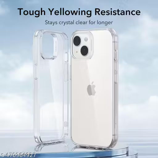 iPhone 15 Silicone Case Clear Transparent Shockproof Scratch Resistant Protective Phone Soft Silicone Slim Cover for iPhone 15 Back Cover (Transparent)