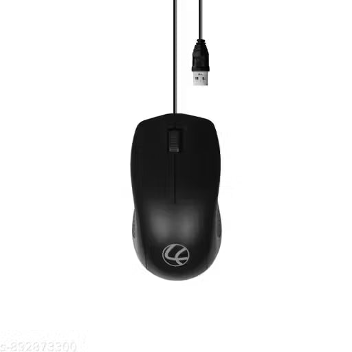 lapcare Premium Black Wired Mouse