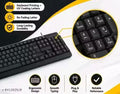 USB Wired Keyboard for PC Laptop | Full Size Ergonomic Keyboard | Smooth Typing & Plug and Play Keyboard for Office, Home & Study
