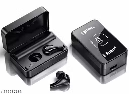Premium High Quality Truly Wireless TWS Earbud, ANC Bluetooth Earbuds with Display, 30 Hrs Playtime with Fast Charging, Low Latency
