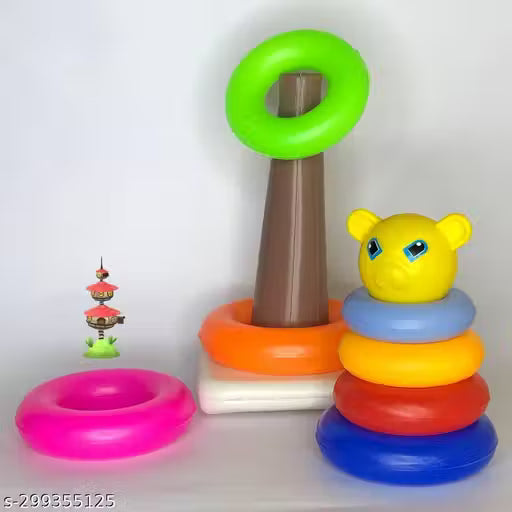 Educational Learning Stacking Multicolour 7 Rings Baby Toys for Toddlers Kids