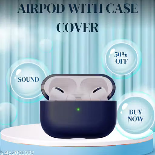 Stylish BT Wireless Earbuds Bluetooth Headphones TWS With Silicone Case Cover Best Quality Case Wireless Bluetooth Headphones