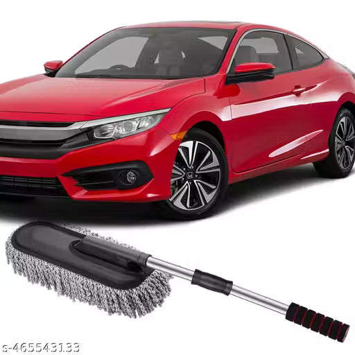 Microfiber Car Duster | Exterior with Extendable Handle | Car Brush Duster for Car Cleaning Dusting – Grey | pack of 1 |