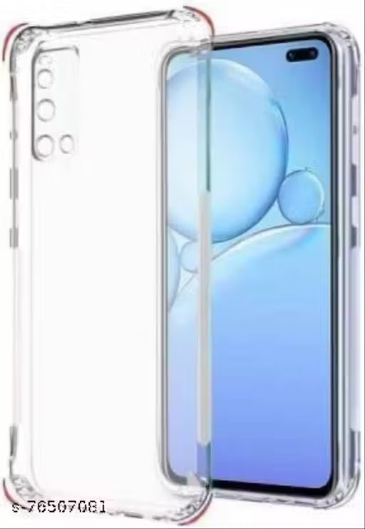 ClickAway Back Cover For Xioami Redmi Poco M3 Clear Soft TPU Complete Camera Protection Case|Anti-Dust Plugs Built-in|(Transparent)