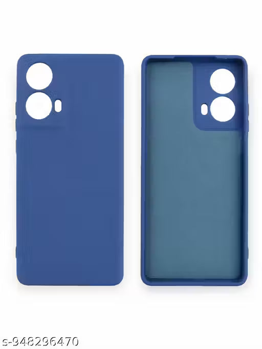 Blue Silicone Soft Back Cover for Smartphone | Matte Finish Shockproof Case