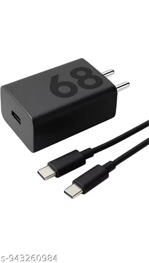 Original 68W Gan Turbo Power USB C-Type Charger Compatible with Moto Edge 60 Fusion/Edge 50 Fusion/Edge 50 Ultra/50 Pro/Razr 50 Ultra/Moto G45/G54/G64/Moto E40/Moto G35