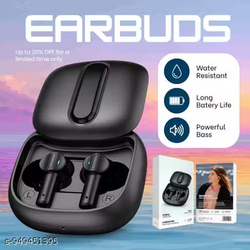 True Wireless Earbuds, ENC Noise Cancellation, BT V5.3, 4H Playtime, 4.5H Talk Time, Low Latency Mode, Multi-Function Touch, IPX4 Water...